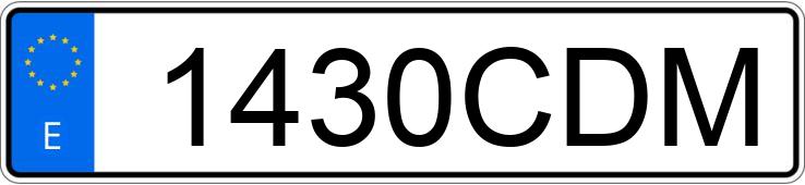 Numer rejestracyjny 1430CDM posiada NISSAN INTERSTAR