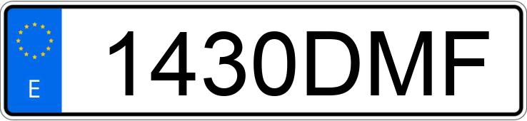 Numer rejestracyjny 1430DMF posiada MERCEDES SLK (170-171)