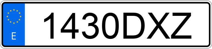 Numer rejestracyjny 1430DXZ posiada PEUGEOT 307