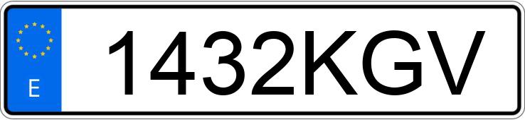 Numer rejestracyjny 1432KGV posiada TOYOTA PRIUS+