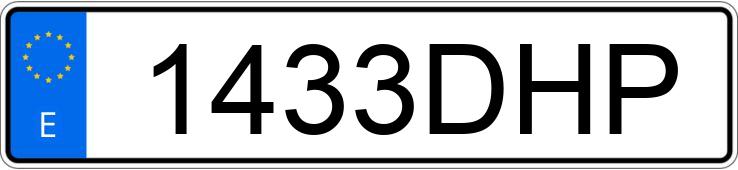 Numer rejestracyjny 1433DHP posiada PEUGEOT 807