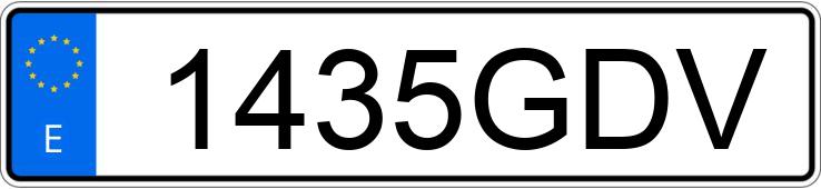 Numer rejestracyjny 1435GDV posiada VOLKSWAGEN GOLF