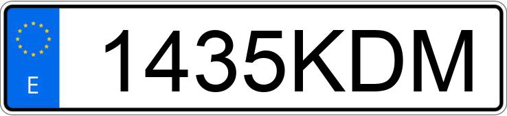 Numer rejestracyjny 1435KDM posiada TOYOTA RAV4