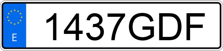 Numer rejestracyjny 1437GDF posiada CITROEN C4 PICASSO 7PZ