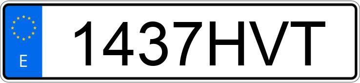 Numer rejestracyjny 1437HVT posiada SKODA FABIA