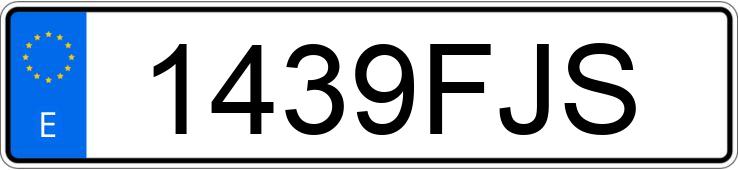 Numer rejestracyjny 1439FJS posiada AUDI A3