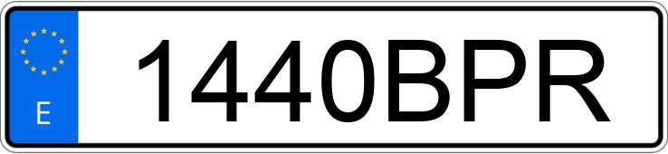 Numer rejestracyjny 1440BPR posiada PEUGEOT 307