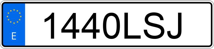 Numer rejestracyjny 1440LSJ posiada SEAT LEON