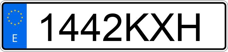Numer rejestracyjny 1442KXH posiada CITROEN JUMPY