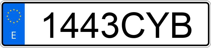 Numer rejestracyjny 1443CYB posiada BMW X3