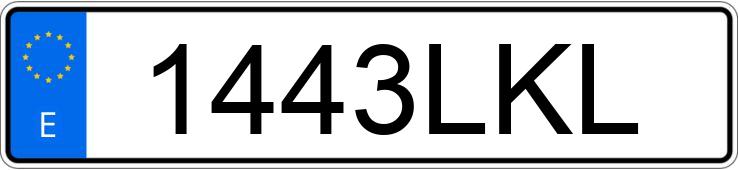 Numer rejestracyjny 1443LKL posiada BMW SERIE 5