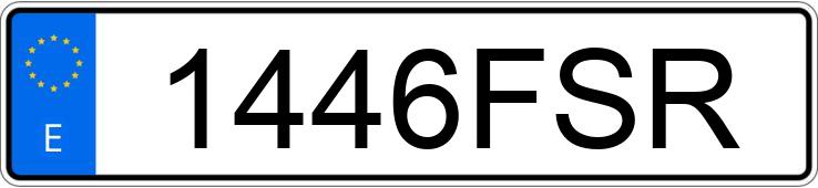 Numer rejestracyjny 1446FSR posiada MERCEDES C (204)