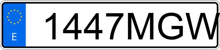 Numer rejestracyjny 1447MGW posiada HONDA FORZA