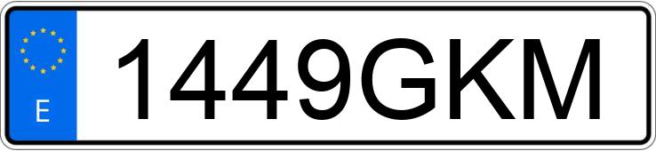 Numer rejestracyjny 1449GKM posiada OPEL ZAFIRA