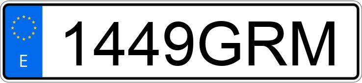 Numer rejestracyjny 1449GRM posiada SEAT ALTEA