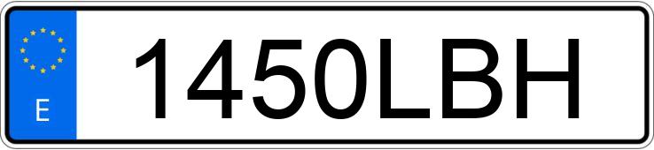 Numer rejestracyjny 1450LBH posiada VOLKSWAGEN GOLF