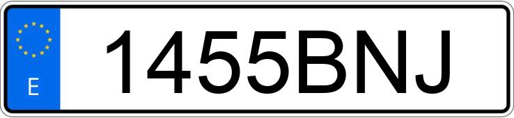 Numer rejestracyjny 1455BNJ posiada FIAT SCUDO