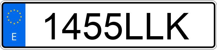 Numer rejestracyjny 1455LLK posiada BMW SERIE 3