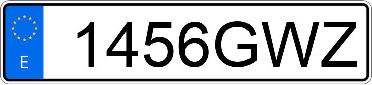 Numer rejestracyjny 1456GWZ posiada BMW K 1300