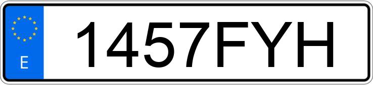 Numer rejestracyjny 1457FYH posiada HONDA ACCORD