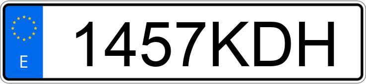 Numer rejestracyjny 1457KDH posiada TOYOTA YARIS