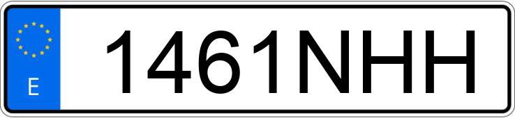 Numer rejestracyjny 1461NHH posiada BMW X1