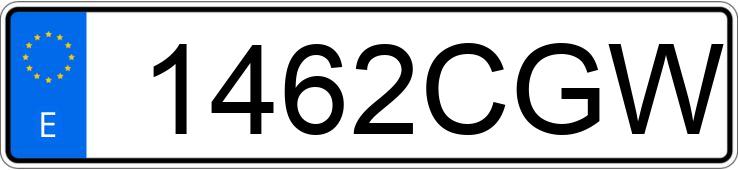 Numer rejestracyjny 1462CGW posiada YAMAHA YZF R1