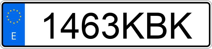 Numer rejestracyjny 1463KBK posiada PEUGEOT 308