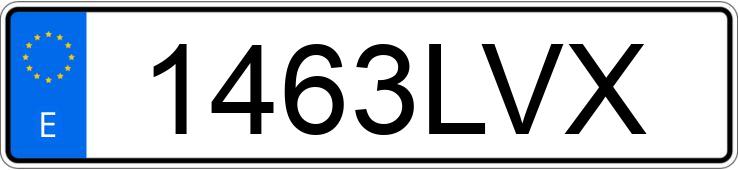 Numer rejestracyjny 1463LVX posiada BMW IX