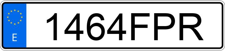 Numer rejestracyjny 1464FPR posiada PEUGEOT PARTNER