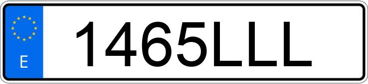 Numer rejestracyjny 1465LLL posiada PEUGEOT 3008