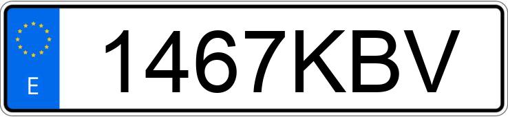 Numer rejestracyjny 1467KBV posiada Toyota Auris