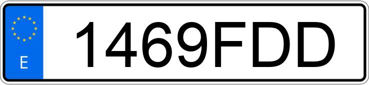 Numer rejestracyjny 1469FDD posiada LEXUS IS 220D