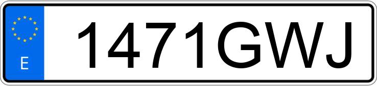 Numer rejestracyjny 1471GWJ posiada PEUGEOT 207 CC