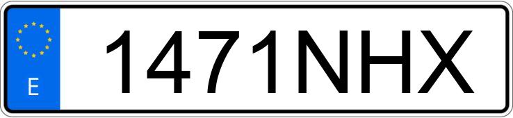 Numer rejestracyjny 1471NHX posiada AUDI Q3