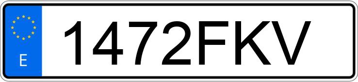 Numer rejestracyjny 1472FKV posiada FORD MONDEO