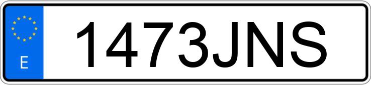 Numer rejestracyjny 1473JNS posiada MERCEDES C (205)