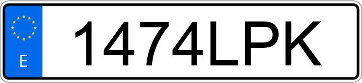 Numer rejestracyjny 1474LPK posiada VOLVO XC90
