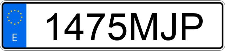 Numer rejestracyjny 1475MJP posiada SKODA OCTAVIA