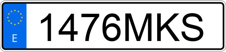 Numer rejestracyjny 1476MKS posiada BMW SERIE 8