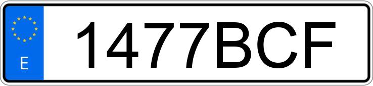 Numer rejestracyjny 1477BCF posiada CITROEN XANTIA