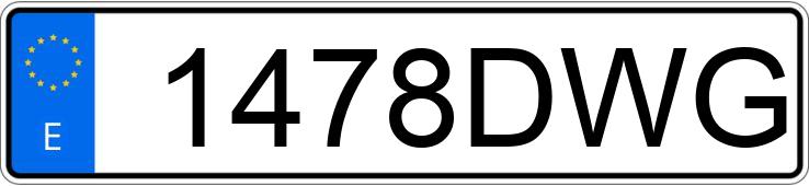 Numer rejestracyjny 1478DWG posiada BMW SERIE 3 E36 COMPACT 323I