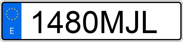Numer rejestracyjny 1480MJL posiada AUDI A4