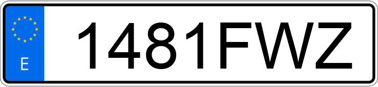 Numer rejestracyjny 1481FWZ posiada OPEL ZAFIRA Numer rejestracyjny 1481FWZ posiada OPEL ZAFIRA