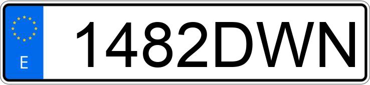 Numer rejestracyjny 1482DWN posiada MERCEDES C (203)