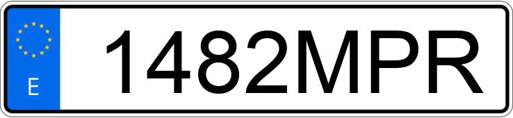 Numer rejestracyjny 1482MPR posiada MERCEDES CLE (236)