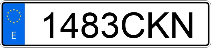 Numer rejestracyjny 1483CKN posiada PEUGEOT 206 Numer rejestracyjny 1483CKN posiada PEUGEOT 206