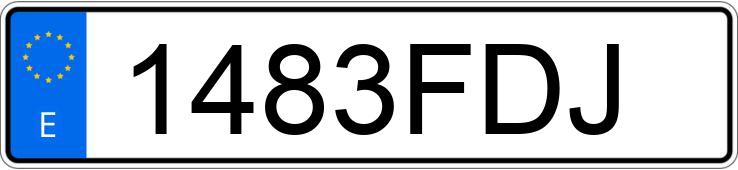 Pirat drogowy w pojeździe o numerach rejestracyjnych 1483FDJ