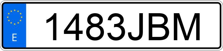 Numer rejestracyjny 1483JBM posiada VOLKSWAGEN POLO