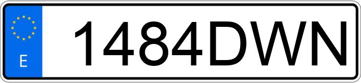 Numer rejestracyjny 1484DWN posiada FORD FOCUS